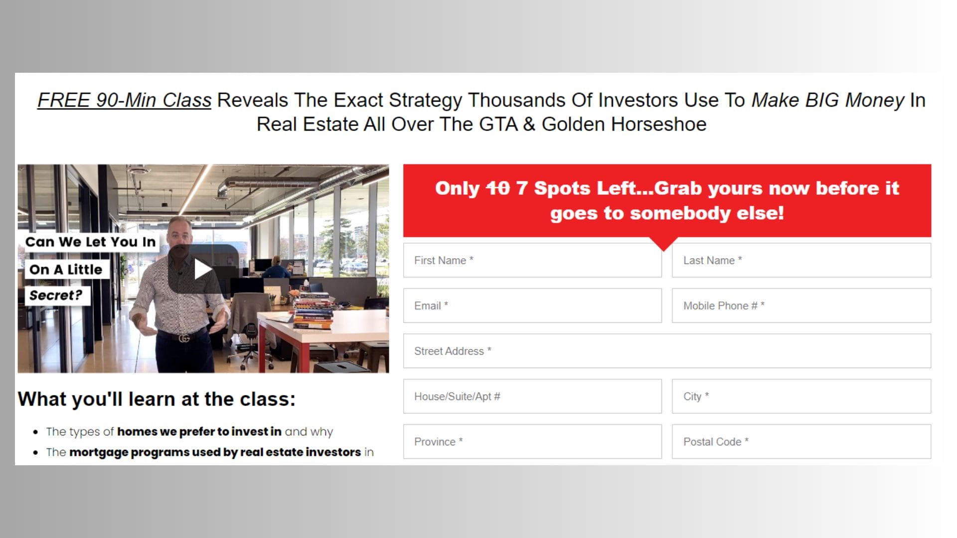 real estate investing courses