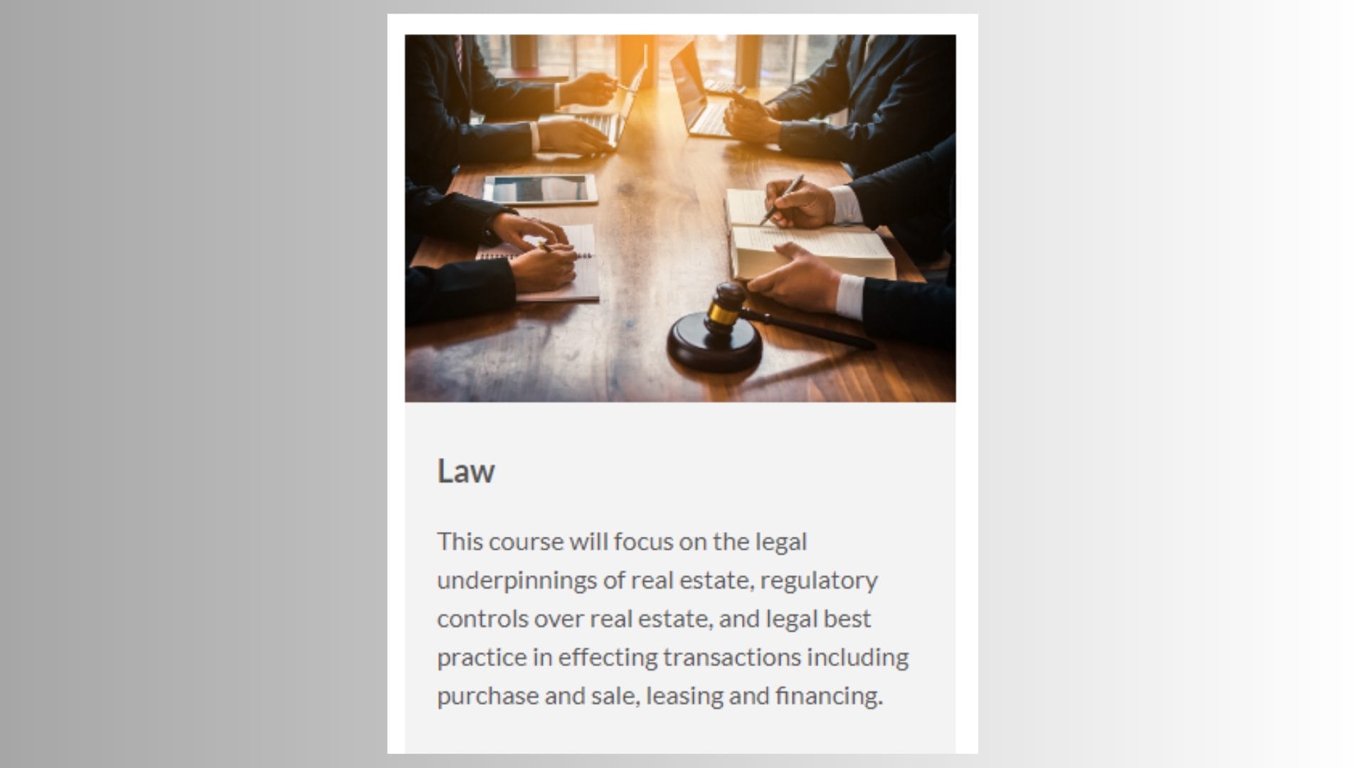 Law in CRE – Toronto Metropolitan University