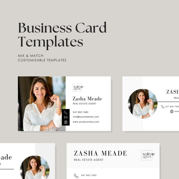 Real Estate Business Card - Landscape Template