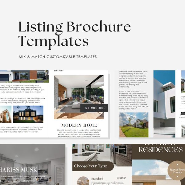 Listing Brochure Template