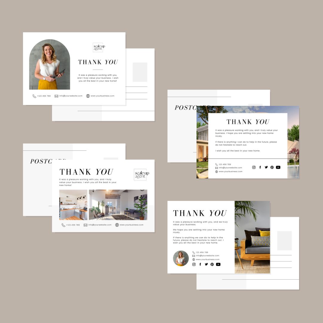 Thank You Postcards Template - Image 2