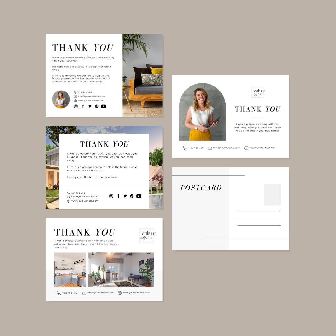 Thank You Postcards Template - Image 3