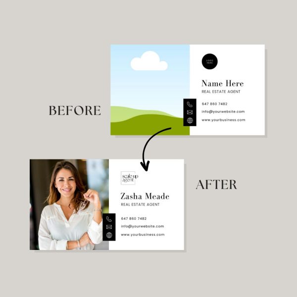 Real Estate Business Card - Landscape Template - Image 4